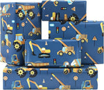 Boerni construction vehicle wrapping paper front view