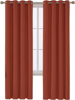 Deconovo black door curtain installed in modern living room