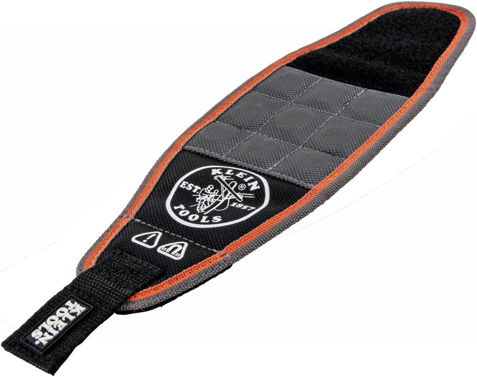 Klein Tools 55895 magnetic wristband front view showing rare-earth magnets.