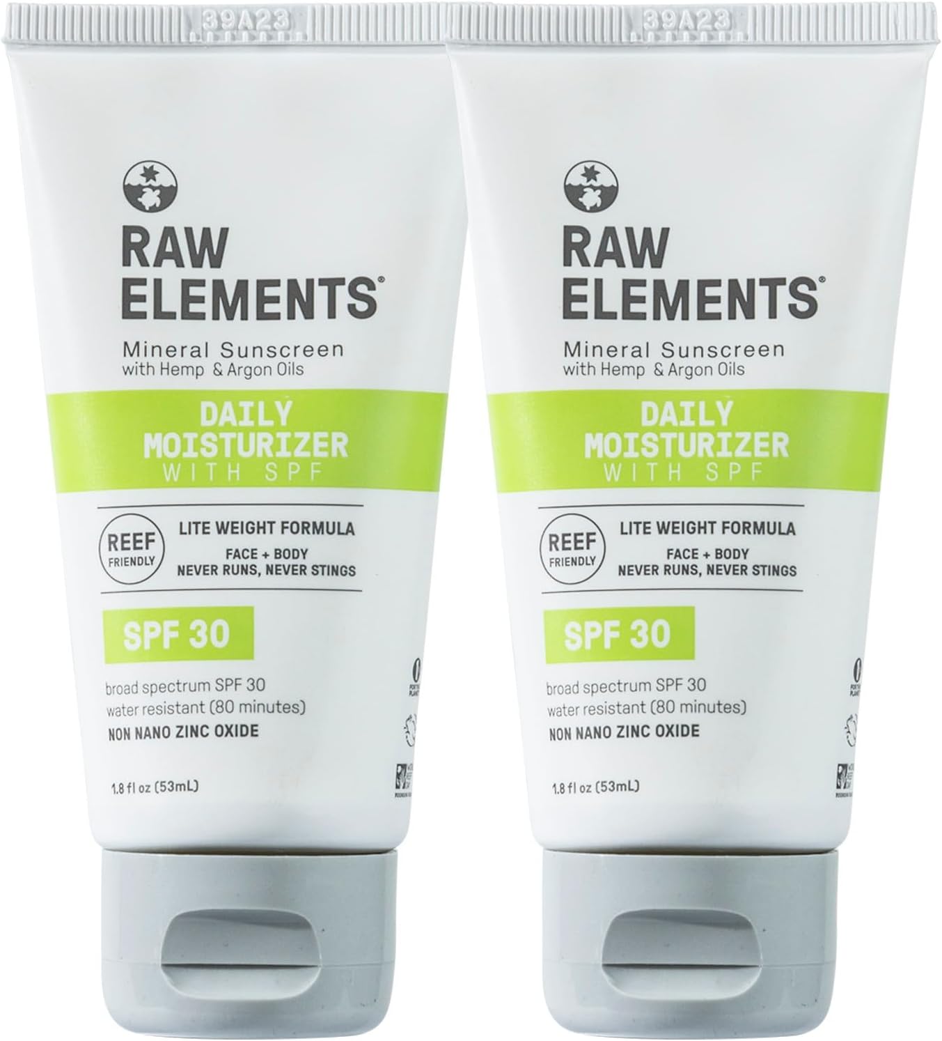 Raw Elements Daily Lifestyle Sunscreen Moisturizer front view tube packaging