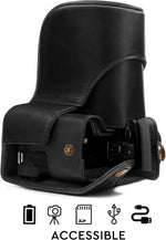 MegaGear protective leather case paired with Canon camera body