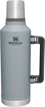 Stanley stainless steel wide mouth bottle with the insulated lid serving as a cup