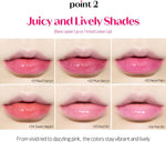 Model applying the non sticky hydrating lip gloss for a plump look.
