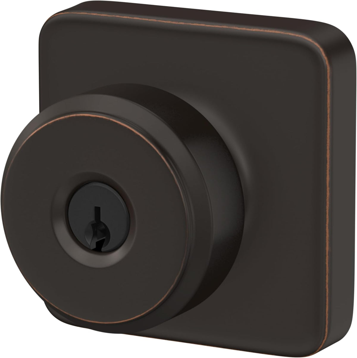 Schlage Laflin trim square rosette plate close up