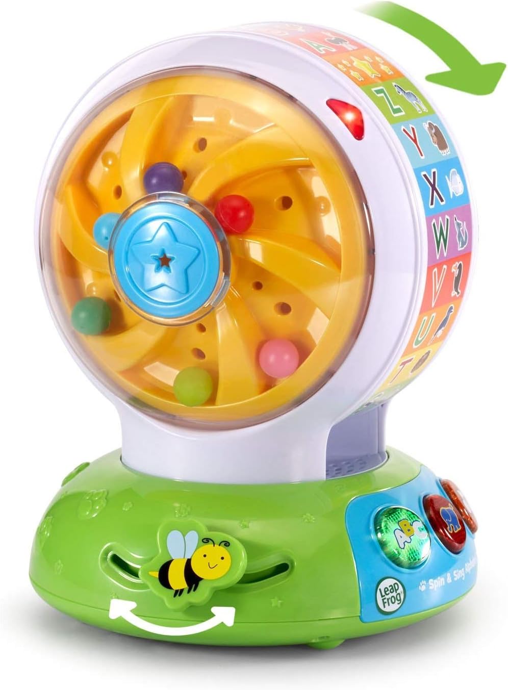 LeapFrog Spin and Sing Alphabet Zoo light up buttons detail