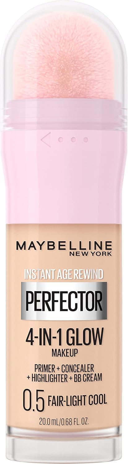 Maybelline 4-in-1 makeup bottle branding
