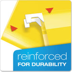 Pendaflex hanging file folders displaying poly reinforced top edge