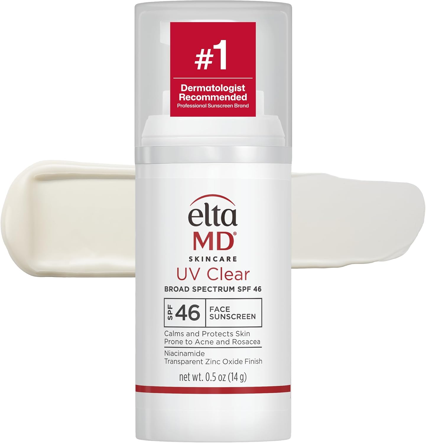 EltaMD UV Clear Face Sunscreen bottle front view daily mineral sun protection