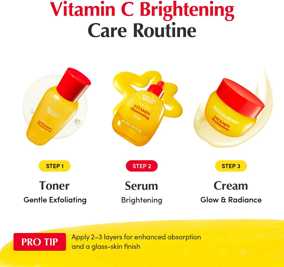 Eqqualberry Vitamin Illuminating Serum back label information