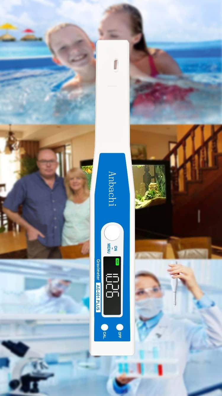 Pen type digital hydrometer with backlit display for hydroponics