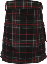 UT Kilts men's standard tartan utility kilt front view