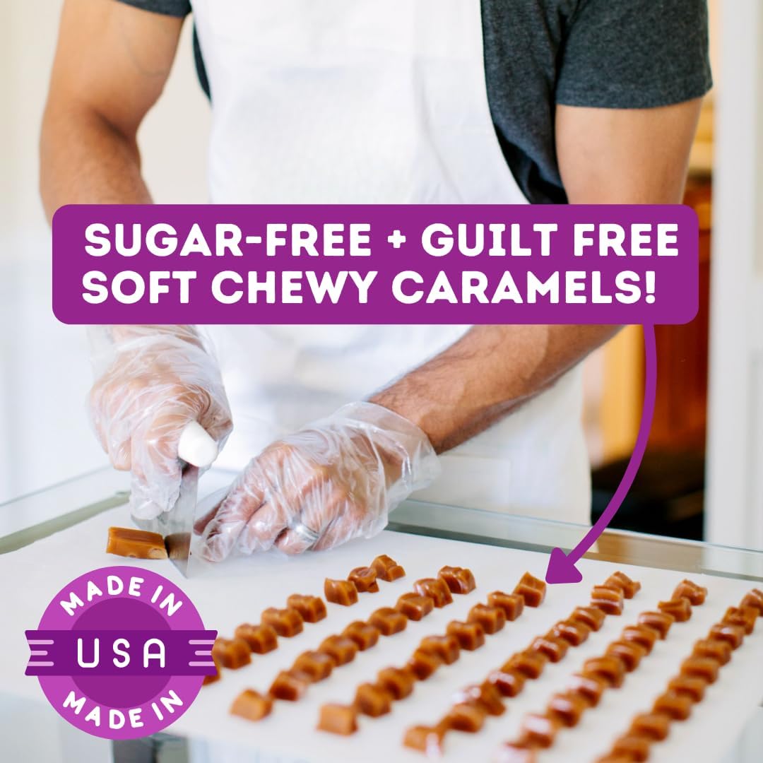 Gourmet healthy dentist approved caramels for diabetic friendly snacking