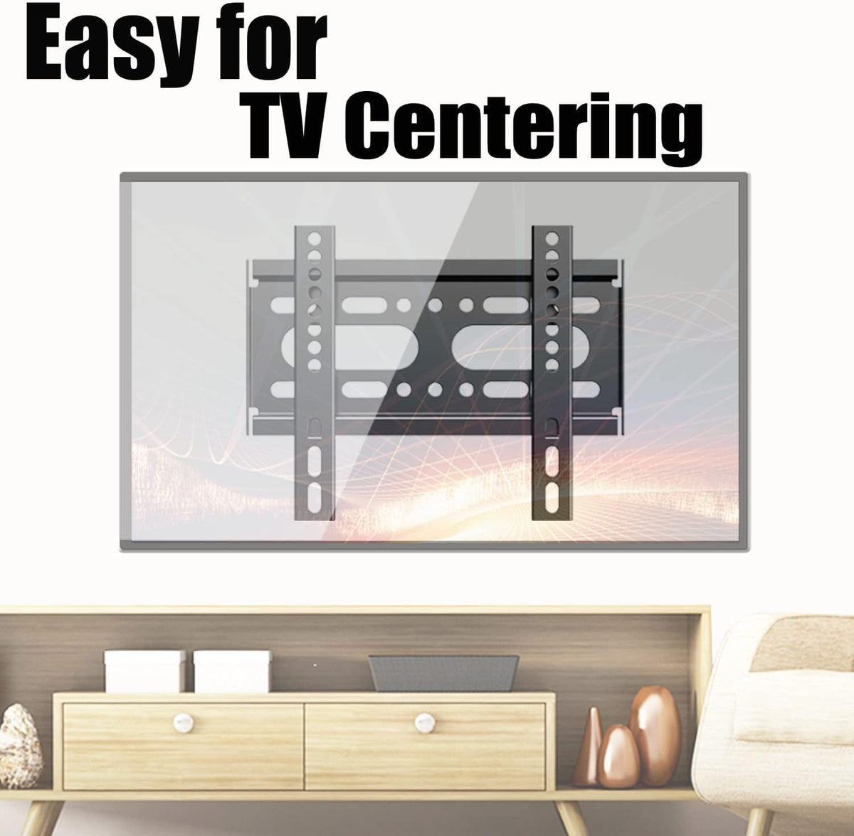 Included installation screws and wall anchors for 25kg capacity mount