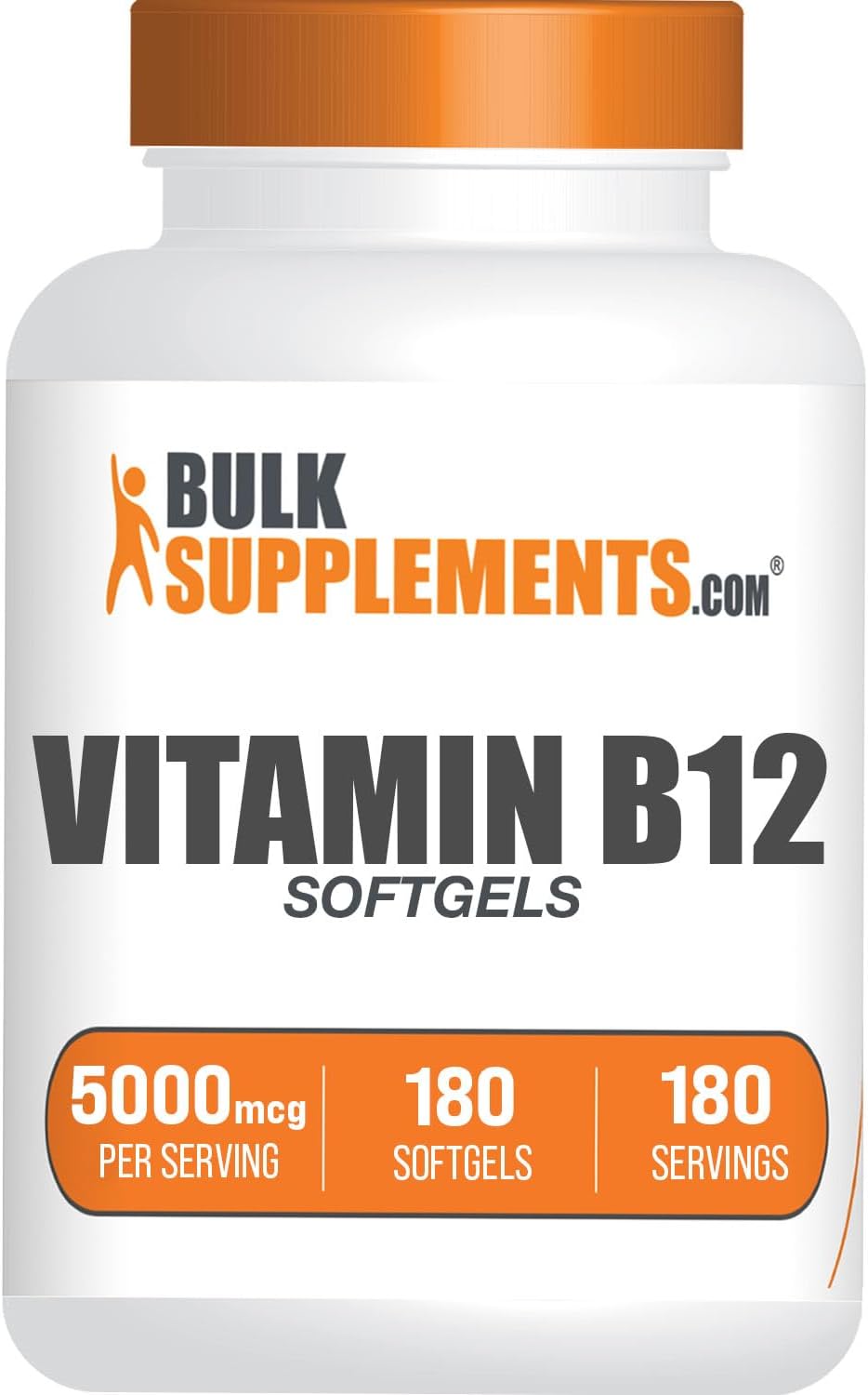 Gluten free vitamin B12 supplement packaging for optimal brain wellness.