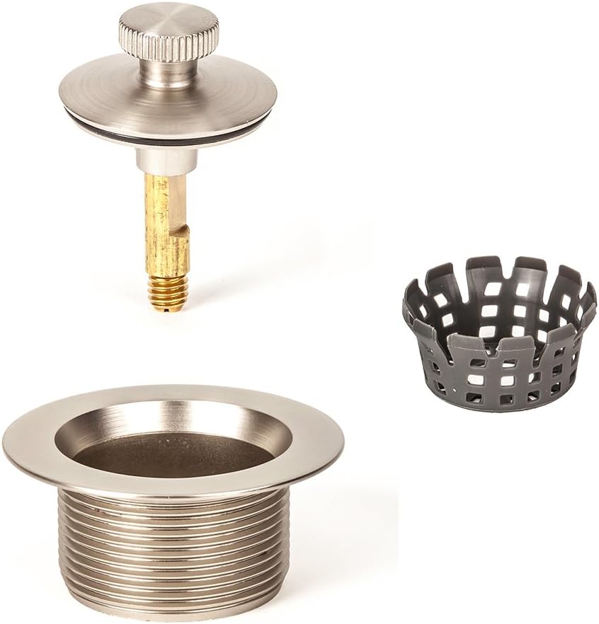 Permaflow lift lock bathtub drain complete kit layout