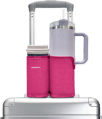 LebenHaus 2 in 1 beverage carrier demonstrated with two cups