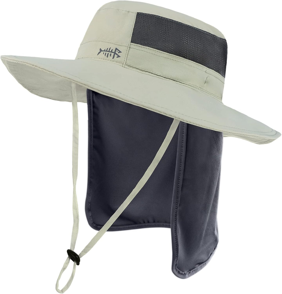 Bassdash fishing hat interior sweatband and stitching details