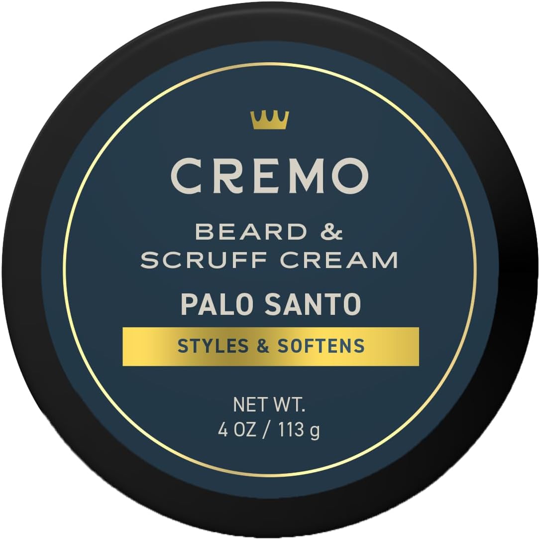 Cremo Palo Santo Beard and Scruff Cream 4 Ounce Reserve Collection jar