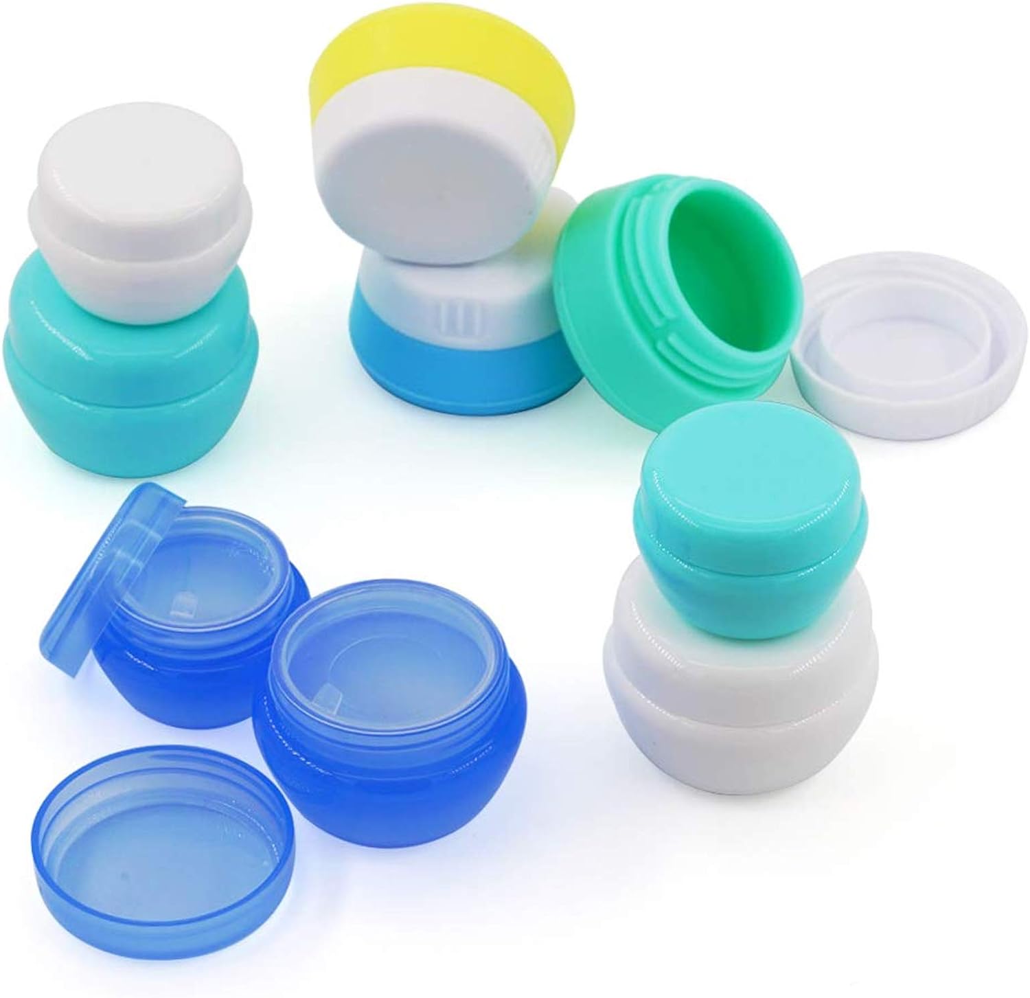 Cosywell travel containers set with 9 jars and accessories front view