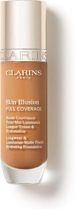 Clarins Skin Illusion Longwear Full Coverage Foundation|Luminous Matte Finish|24H Hold and 24H Hydration|Natural Looking|Transfer, Sweat and Smudge Proof| Contains Hyaluronic Acid|1 Fl Oz - Image 9