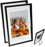 Rose Gold Floating Frame, 5"x7", Set of 2 with Heart, For Picture 4x6,3x5, 2x3, Classy For Anniversary, Birthday or Wedding - Image 10