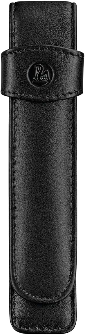 Pelikan leather pen case close-up of top-grain cowhide texture