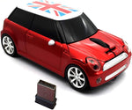 Kamouse wireless car shaped mouse front view with red sports car design