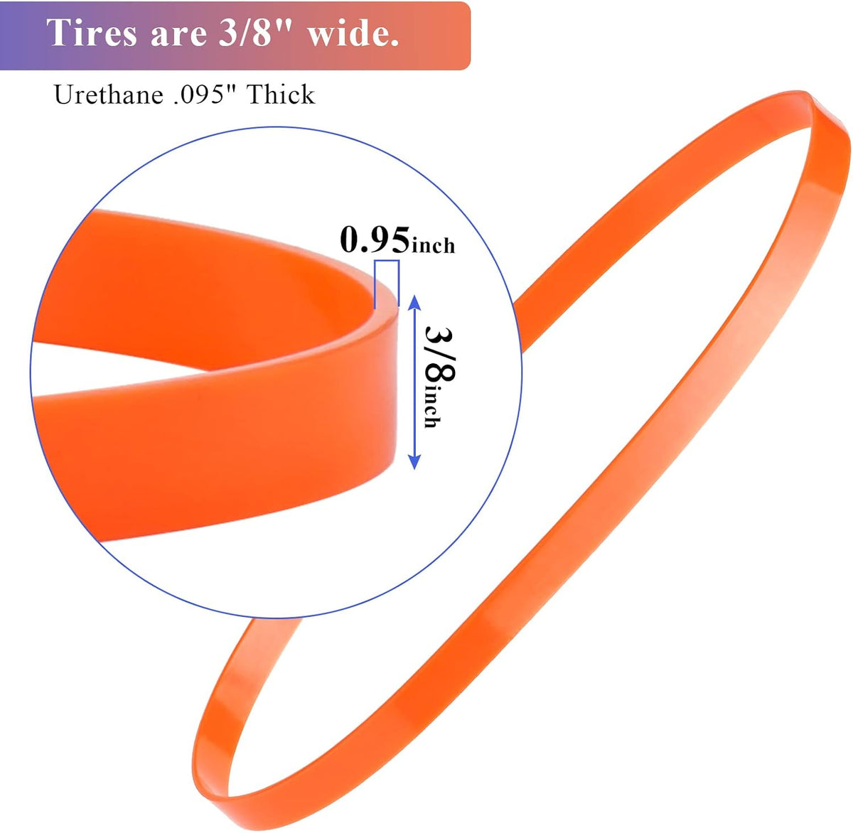 Pokin 6 inch band saw tires pack of three