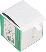 Wet and dry application of fiber optic cleaning wipe