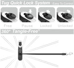 Tug tangle free leash mechanism front view