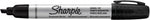 Sharpie metal barrel marker chisel tip detail shot