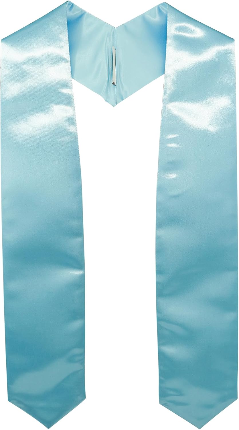 GraduationMall Unisex Adult Plain Graduation Stole 60"/72" - Image 9