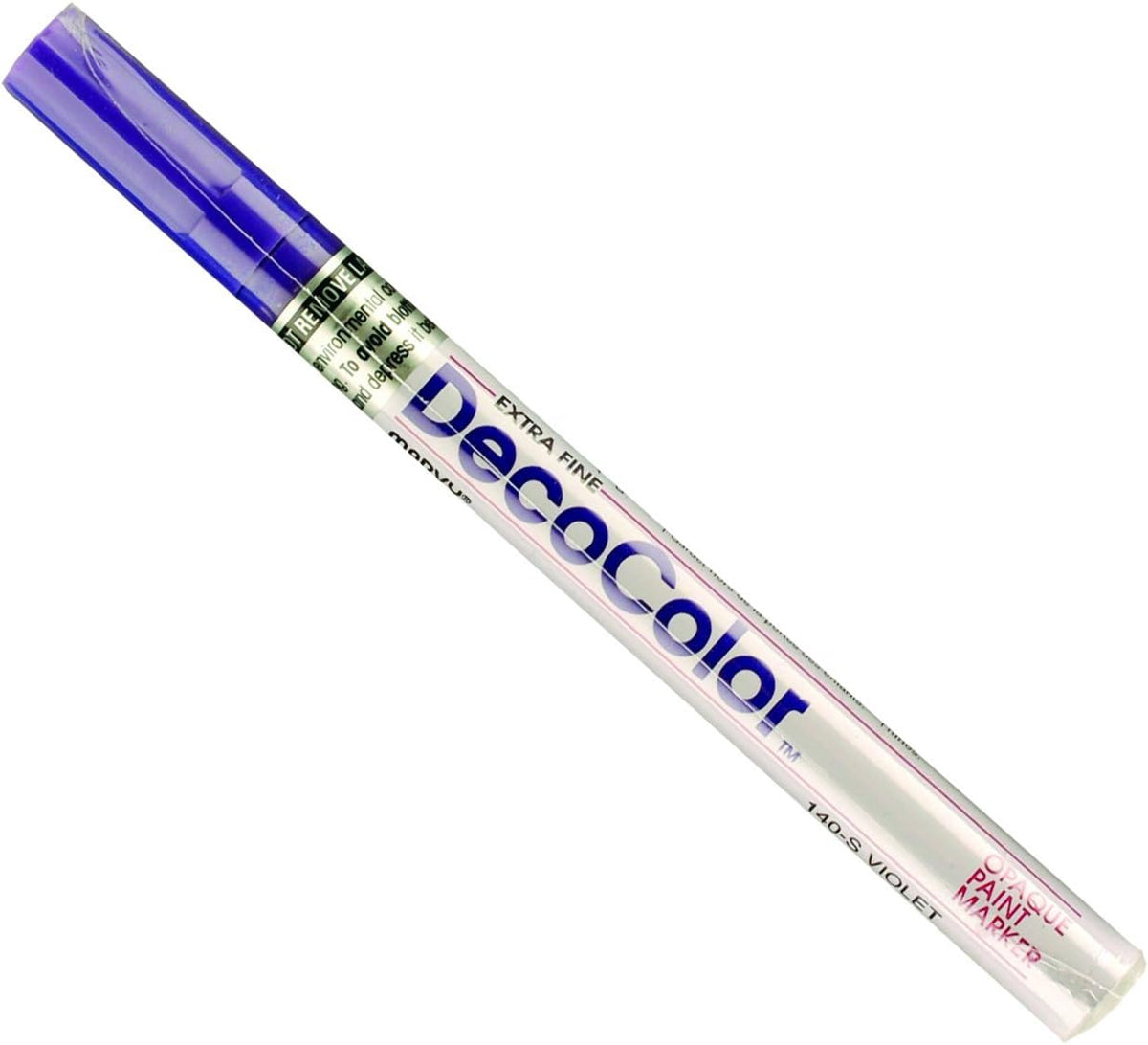 Uchida Marvy Deco Color extra fine paint marker violet front view art supply