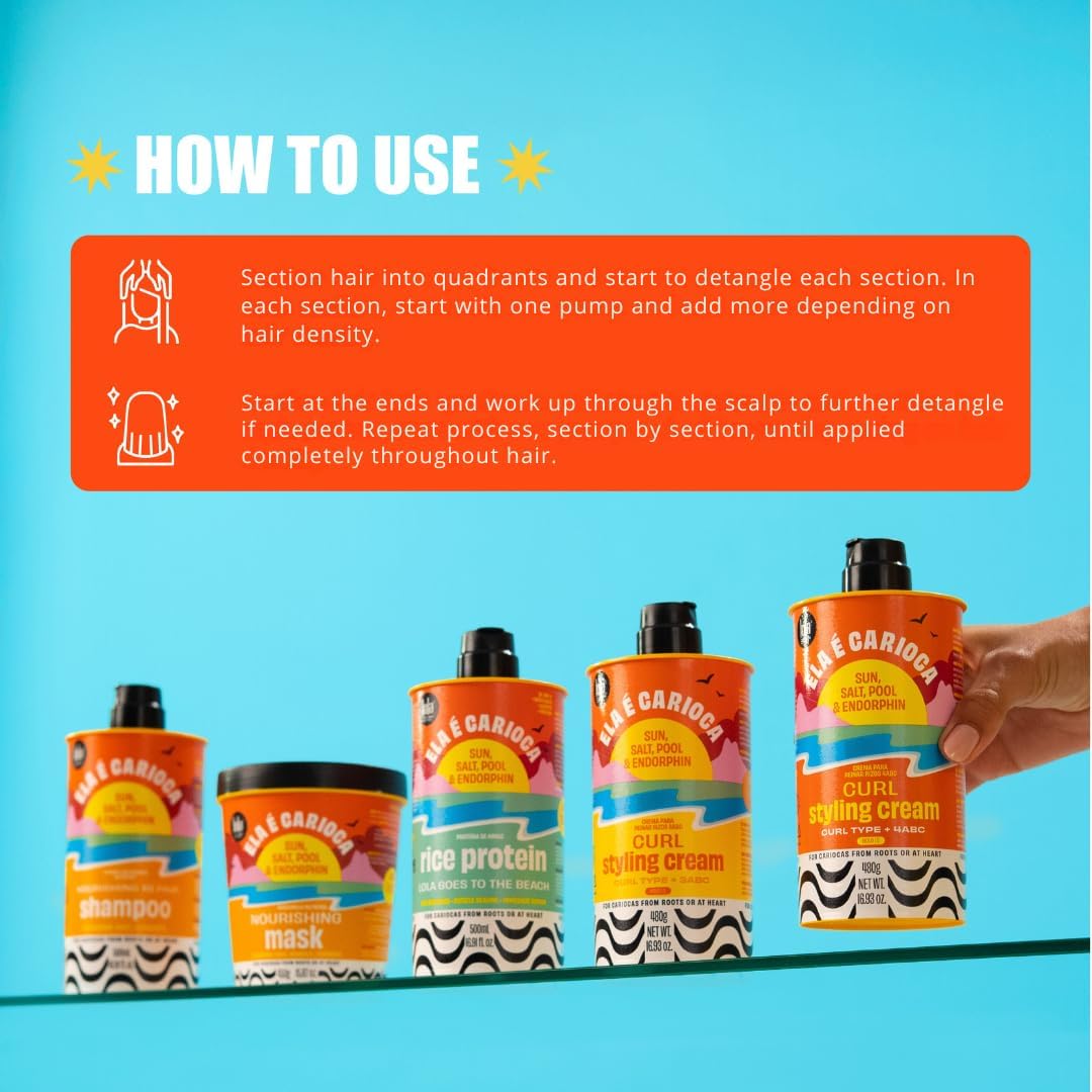 Authentic Lola Cosmetics Ela e Carioca hair cream bottle base and barcode