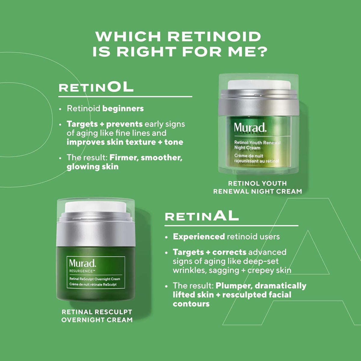 Murad Resurgence anti wrinkle night cream showing the 1.7 fluid ounce product dimensions.