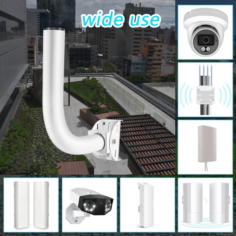 Slinkdsco cold rolled steel point to point AP client bridge mount on a pole.