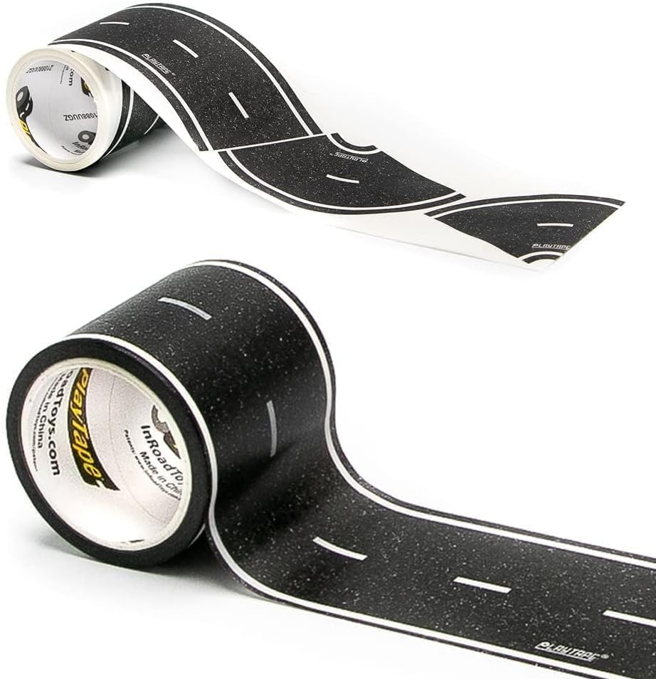 InRoad Toys PlayTape road tape and curve stickers set packaging front view