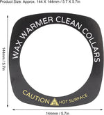 Brrnoo wax warmer collar placed on standard heater