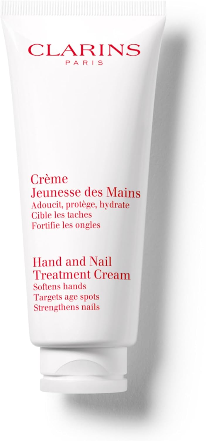 Clarins hand and nail treatment cream front view bottle