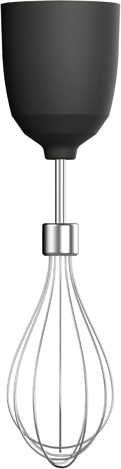 Vitamix immersion blender whisk attachment front view stainless steel