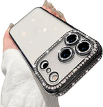 Casechics Compatible with iPhone 15 Case,Diamend Case,Pink | Glitter Bling Sparkly Diamond Case,Full Body Protective,Diamond Camera Protective - Image 14