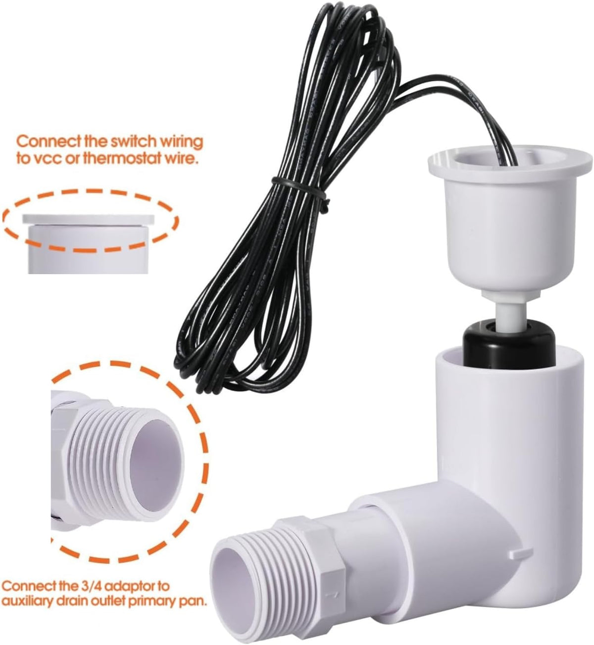 Seweder 3/4 inch adapter and wiring details