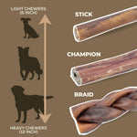 Package of Bully Bunches natural collagen chews for dental health