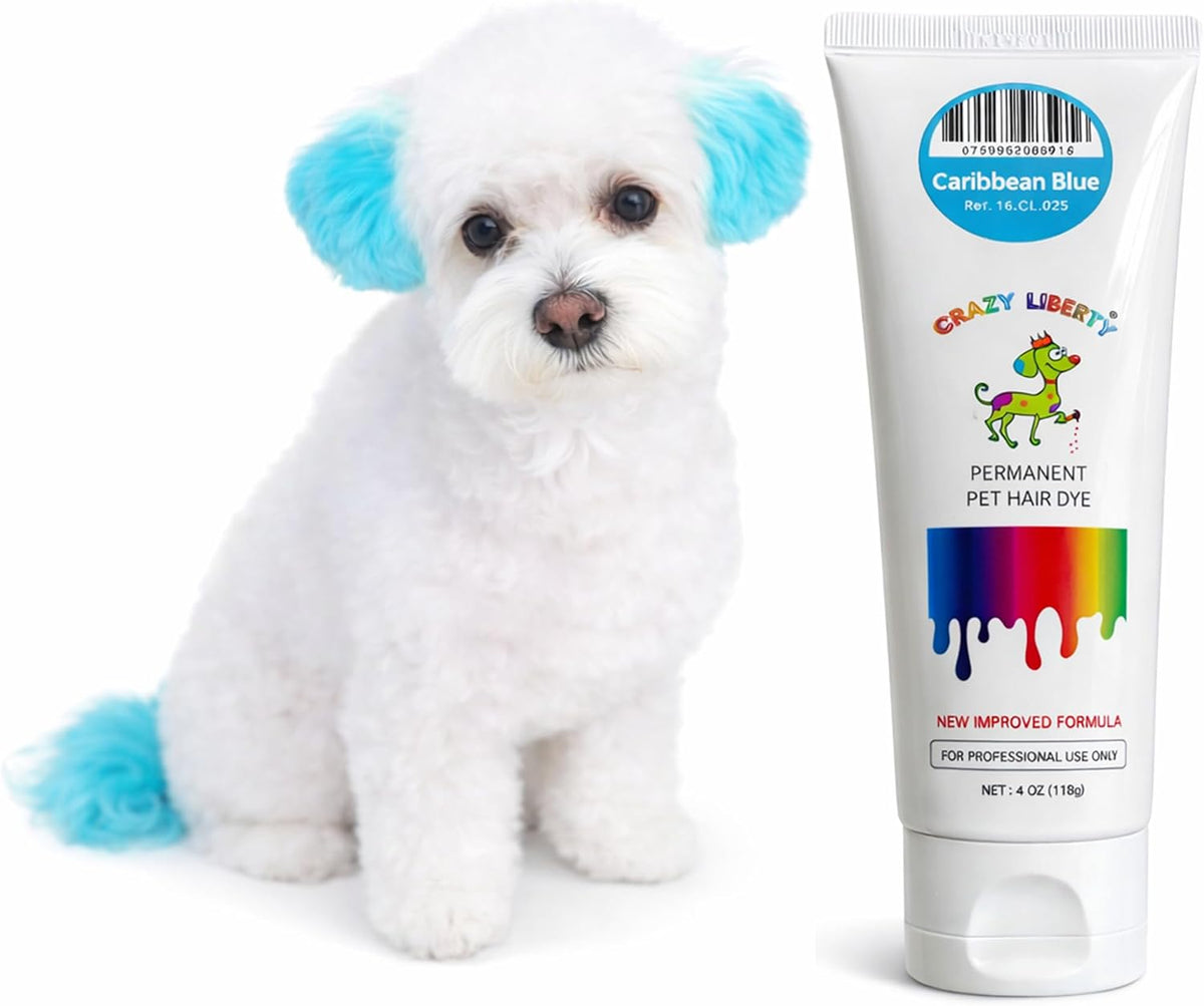 Long lasting permanent pet hair dye gel in vibrant red color