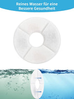 Round cat water fountain filter close up mesh