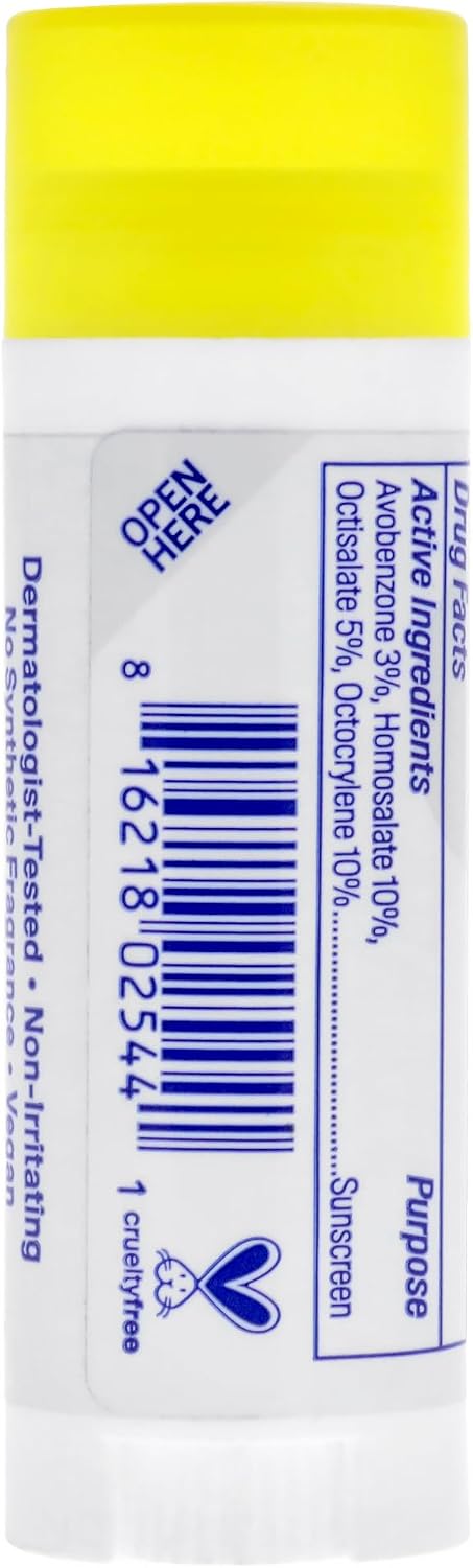 Supergoop coconut lip balm stick open view