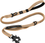 Raipult Tactical Dog Leash Heavy Duty, 4-6FT Shock Absorbing Bungee Leash with Quick Release Clip& 2 Handles, No Pull Waking Lead with Car Seatbelt for Medium Large Dogs that Pull, Black - Image 10