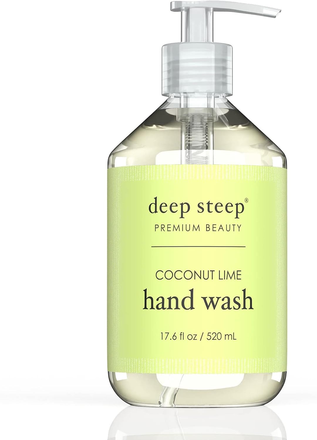 Deep Steep Coconut Lime liquid hand wash front view pump bottle