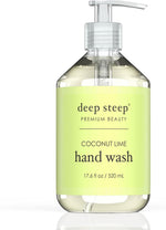 Deep Steep Coconut Lime liquid hand wash front view pump bottle