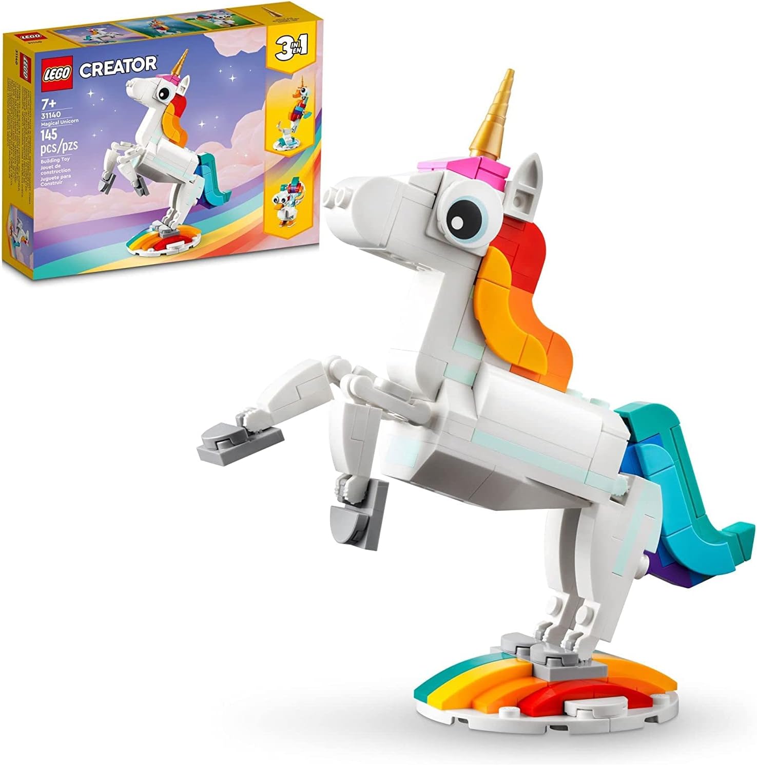 LEGO Creator 3-in-1 Magical Unicorn front view box art